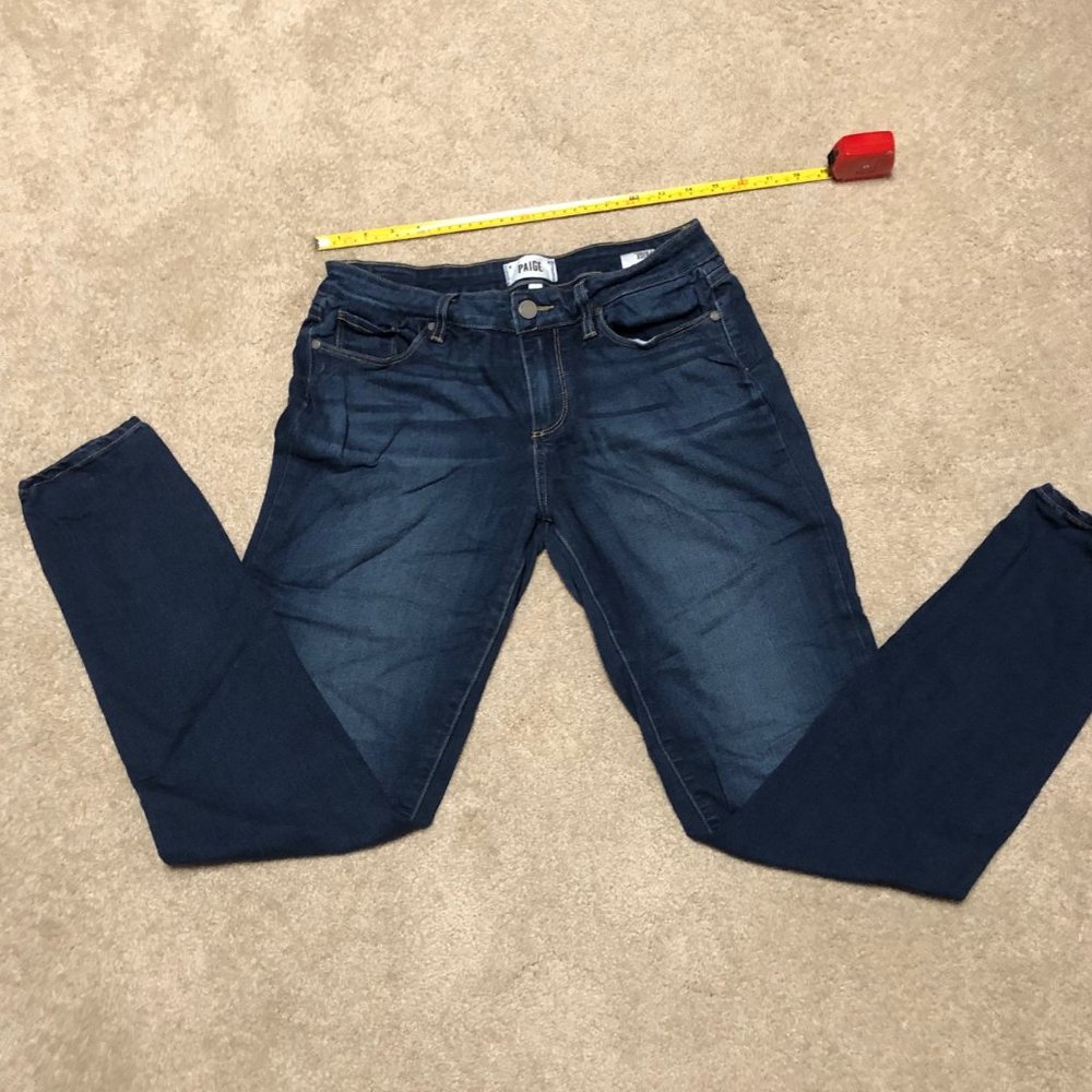 Paige verdugo ultra skinny jegging jeans 28 6 dark ultra low rise